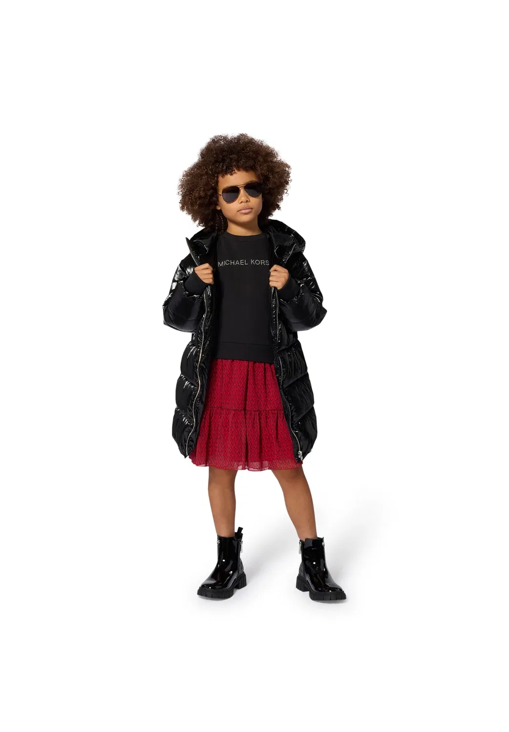 Пуховик - зимнее пальто Michael Kors Kids, Black