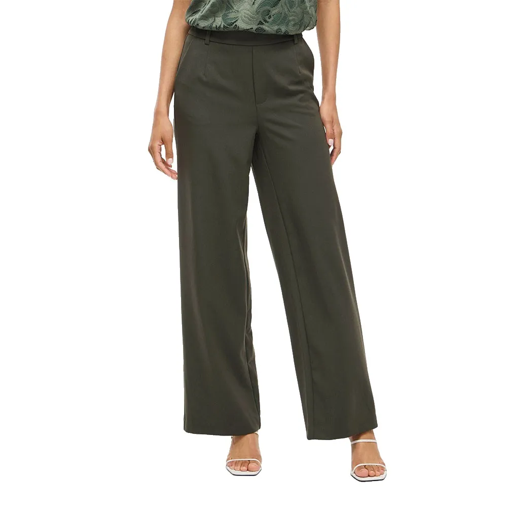 

Брюки с высокой талией Vila Varone Wide Leg, зеленый