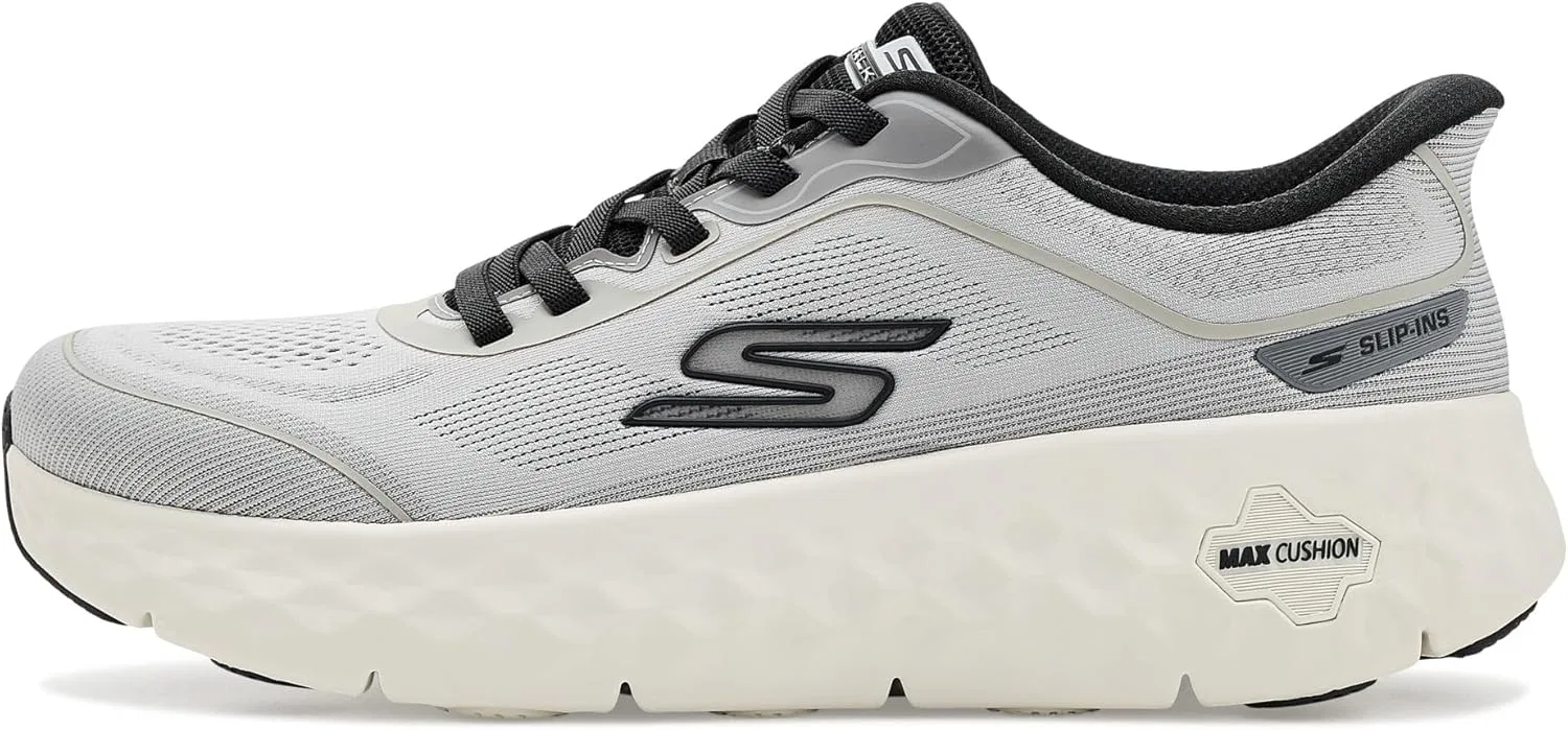 Мужские кроссовки Skechers Go Walk Max Cushioning Flex Pave Hands Free Slip In, черный/серый — фото 4