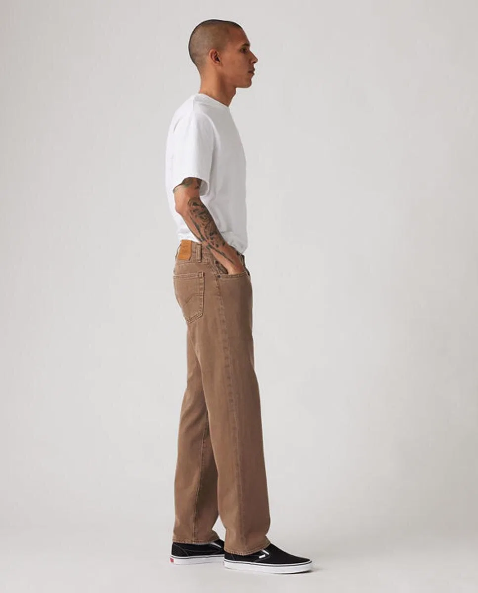 Мужское свободные джинсы, Vaquero 555 Relaxed Straight, Levi's, светло-коричневый — фото 4