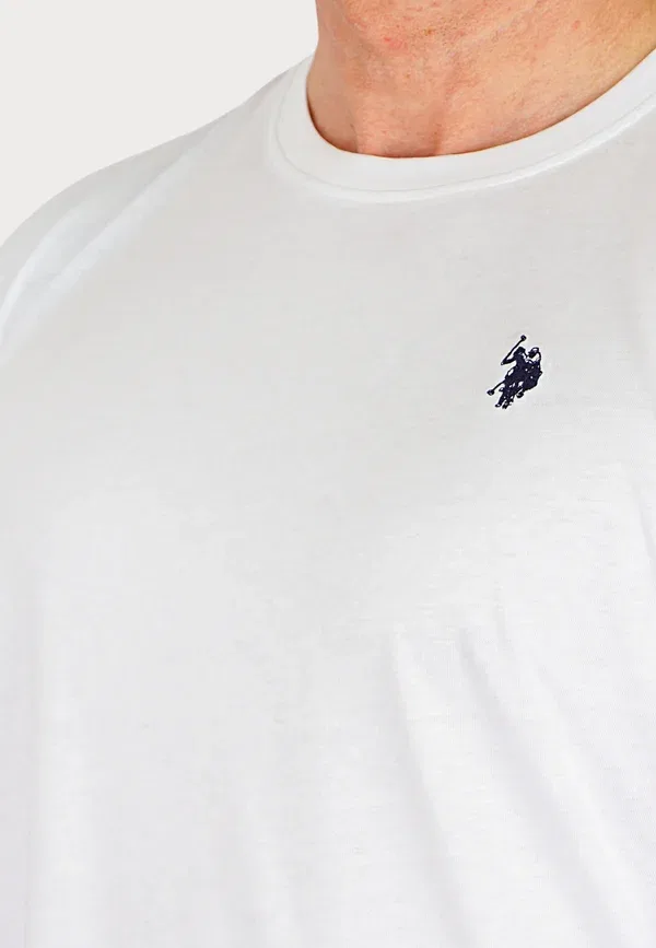 Футболка из хлопка Basic T-shirt U.S. Polo Assn, белый U.S. Polo Assn. — фото 4