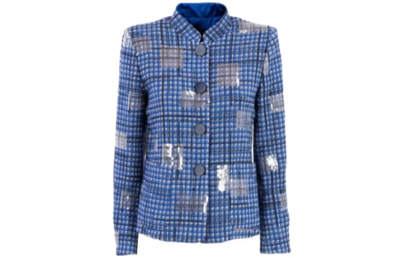 Женский пиджак с лацканами EMPORIO ARMANI, Blue