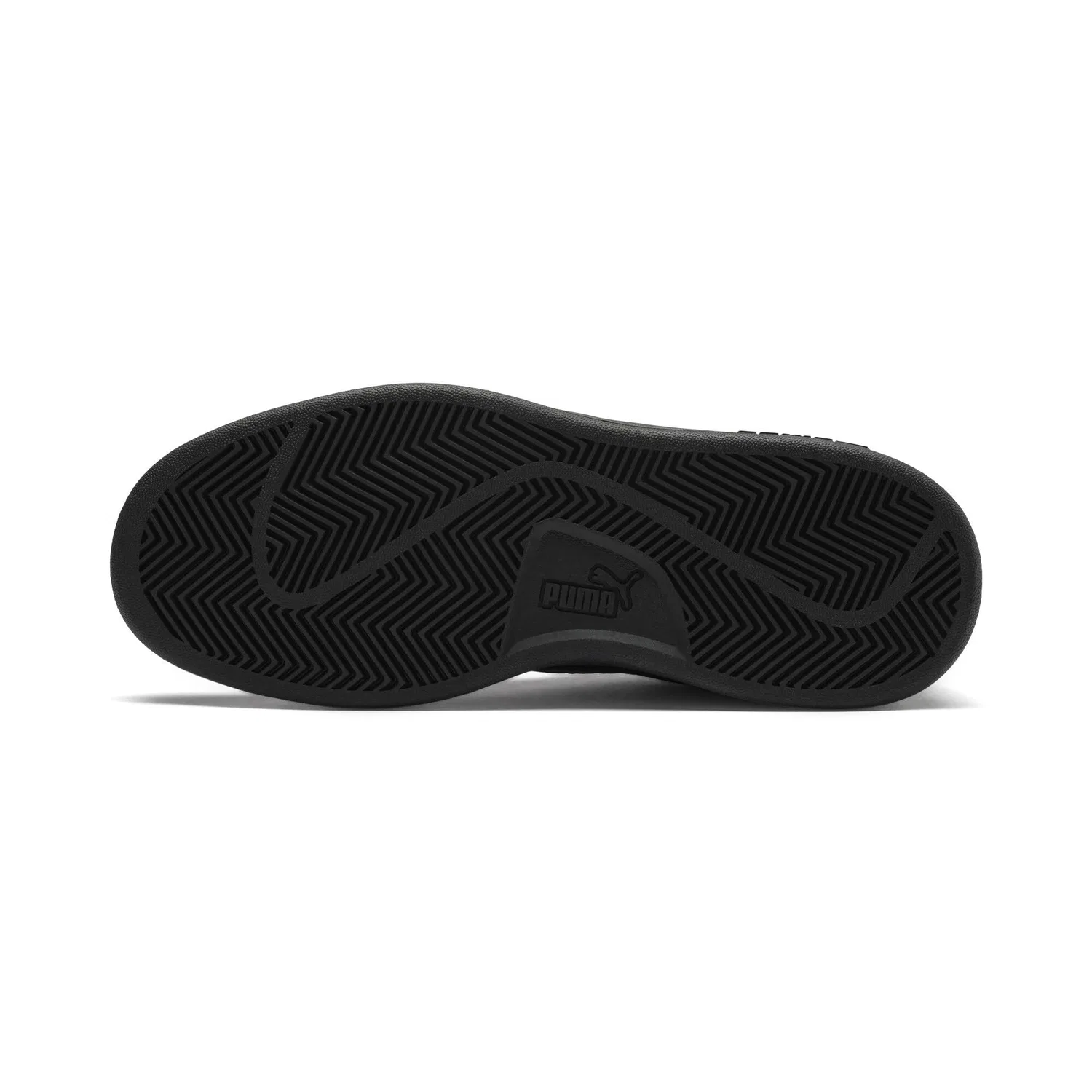 Детские кроссовки для мальчиков кожаные PUMA Smash V2 L Jr PUMA Black — фото 4