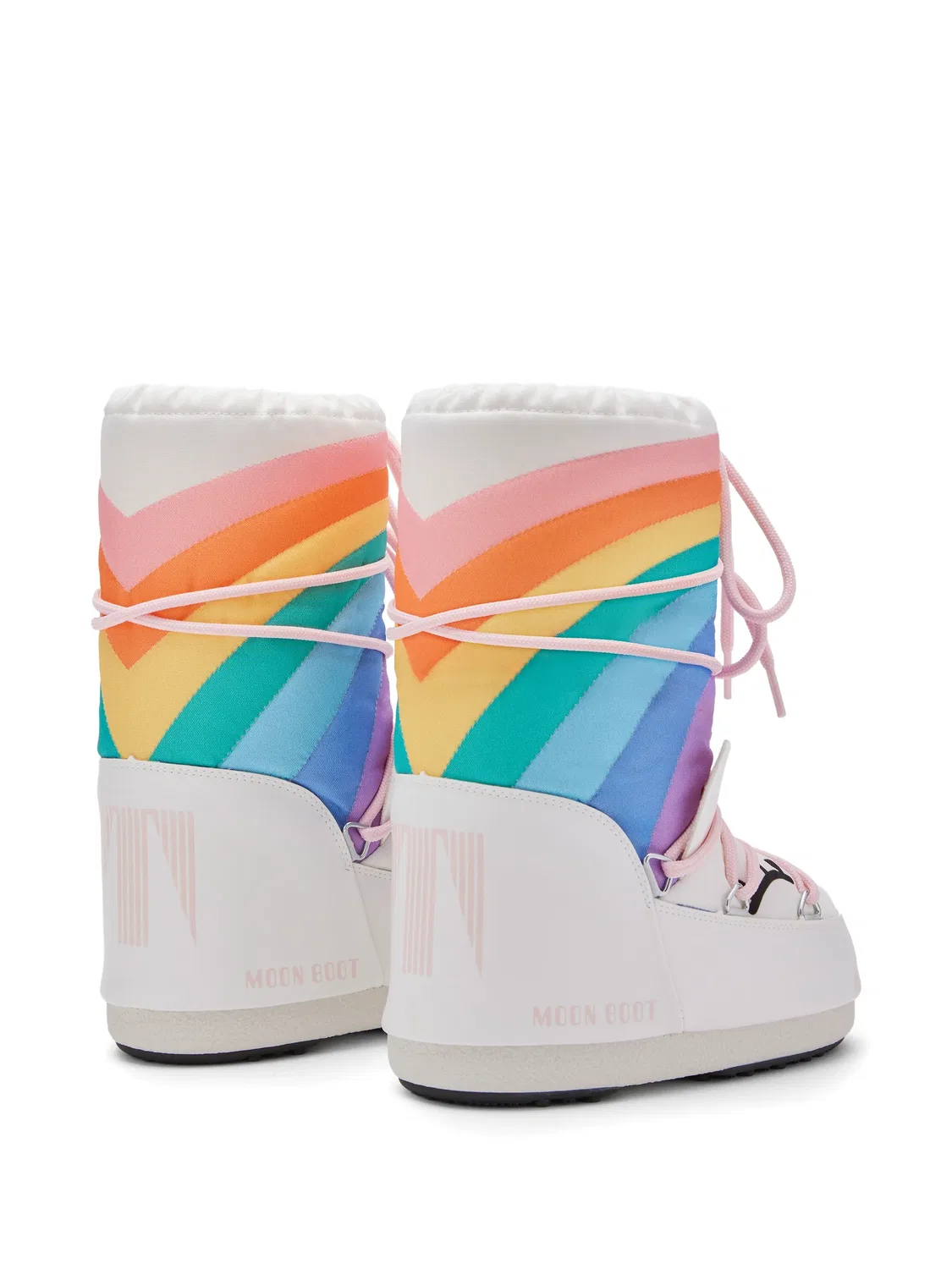 Сапоги-луноходы Icon Junior белые с принтом Moon Boot, белый — фото 3