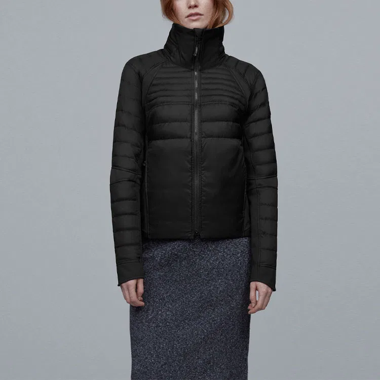 Женская куртка из пуха с длинным рукавом Hybridge Perren Canada Goose, Black — фото 3