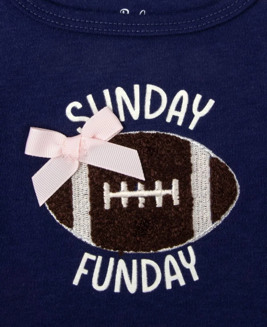 Комплект из боди, брюк и повязки на голову Sunday Funday Baby Essentials, Navy — фото 3