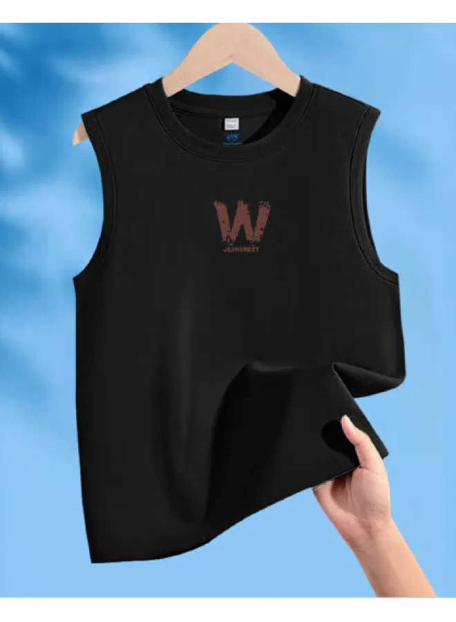 Майка без рукавов хлопковая Jeanswest, черный