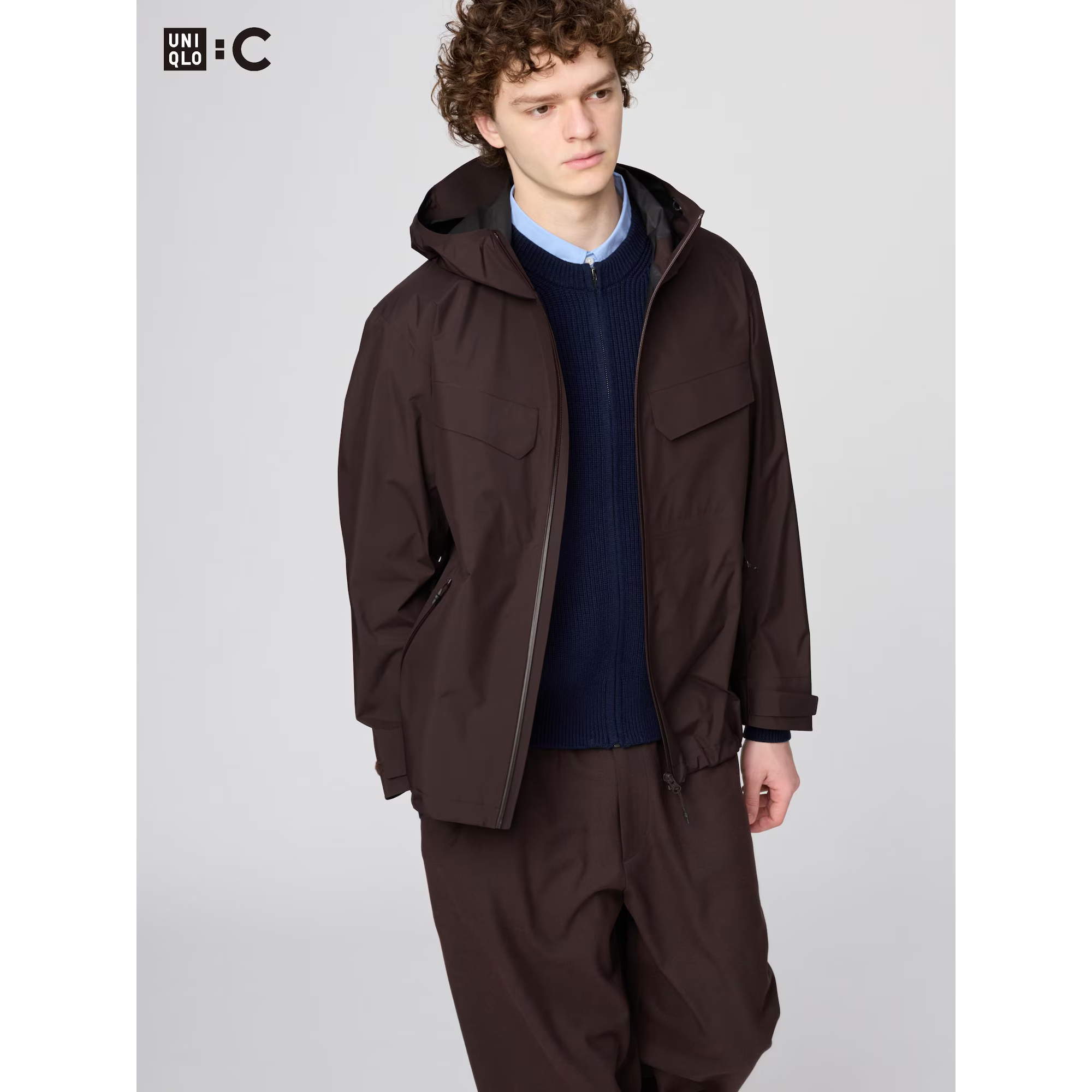 

Ветровка Uniqlo Blocktech, 39 темно-коричневый