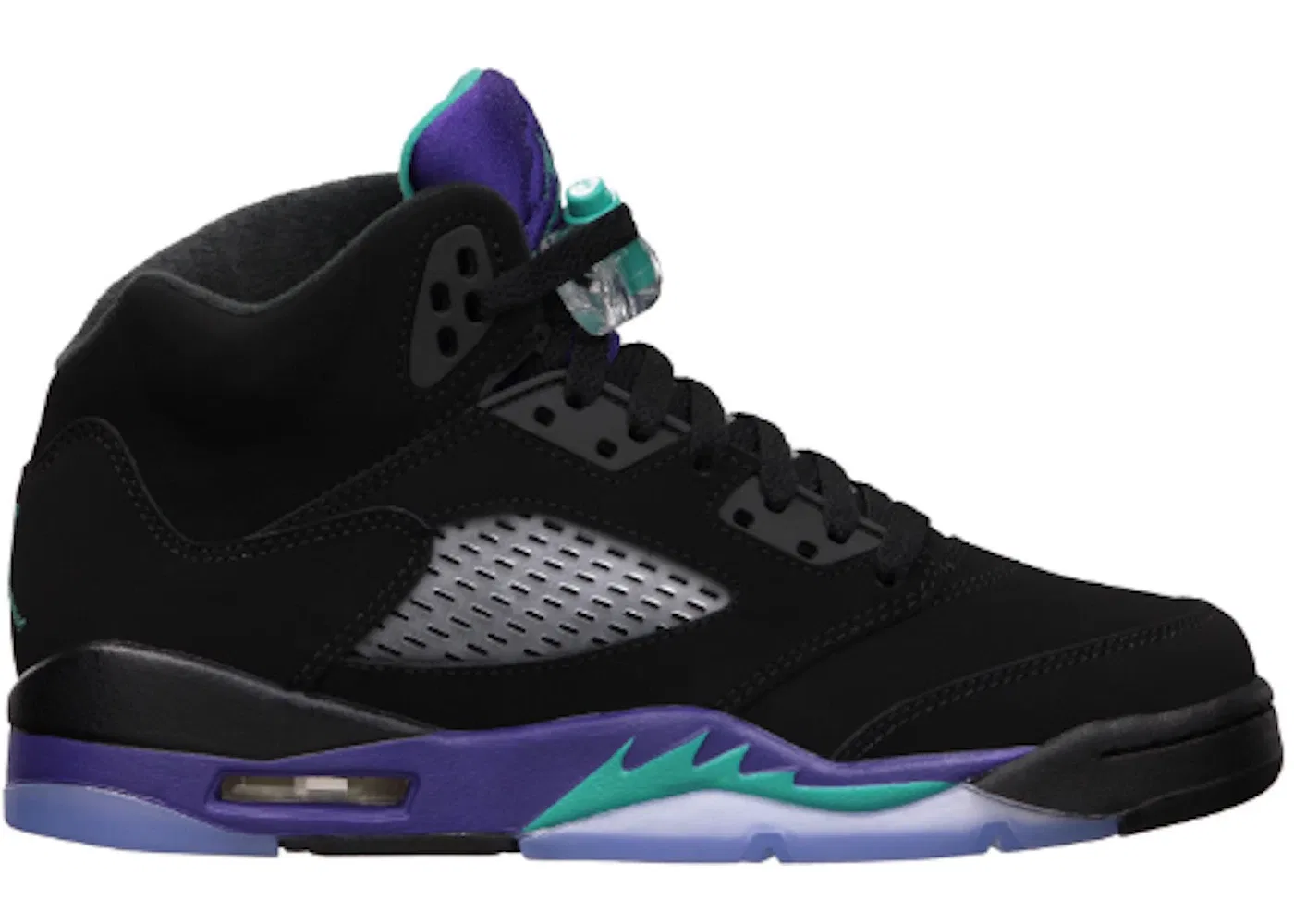 Детские кроссовки Lifestyle Jordan 5 Retro, Black/New Emerald-Grape Ice