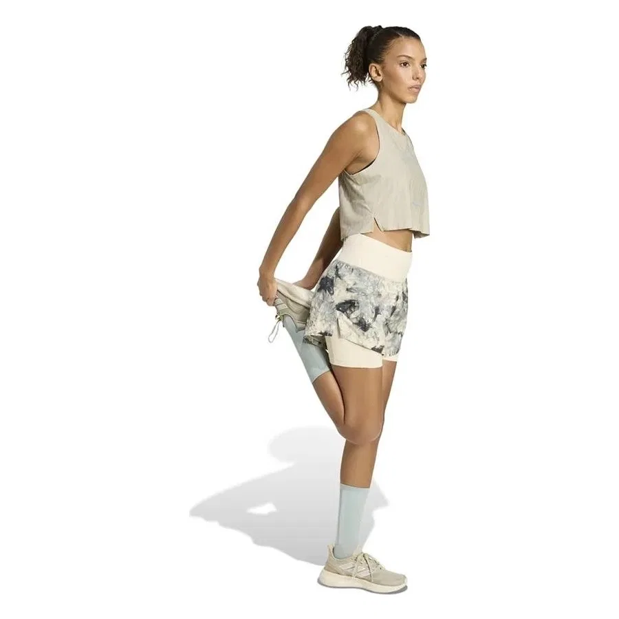 Шорты спортивные с принтом ADI365 AP 21 W adidas, Бежевый — фото 4