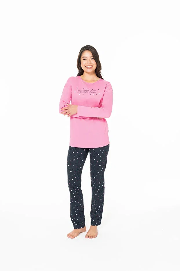 Женская пижама с принтом U.S. Polo Assn., Fuchsia