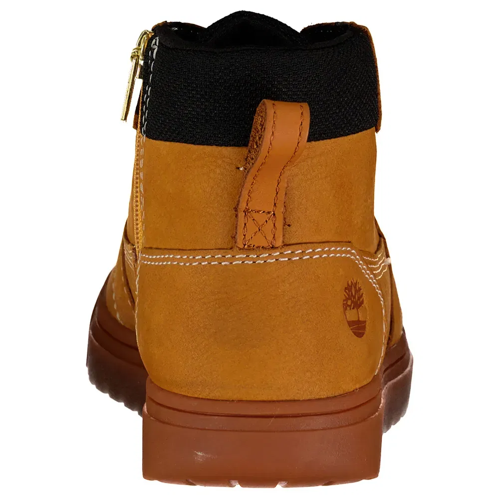 Детские кроссовки для девочек с боковой молнией Lisbon Street Mid Lace Up With Zip Timberland, Brown — фото 4