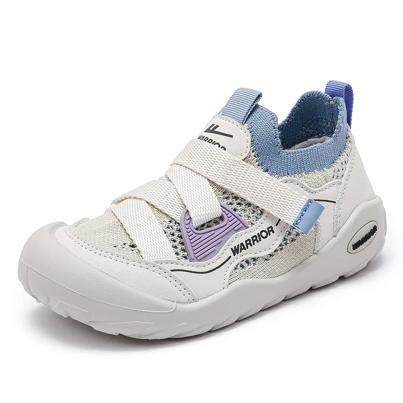 Детские кеды с защитой от истирания, Synthetic Leather, Textile Abrasion Resistant, Lightweight Cushioning, Slip Resistant, Anti Kick Low top, WARRIOR