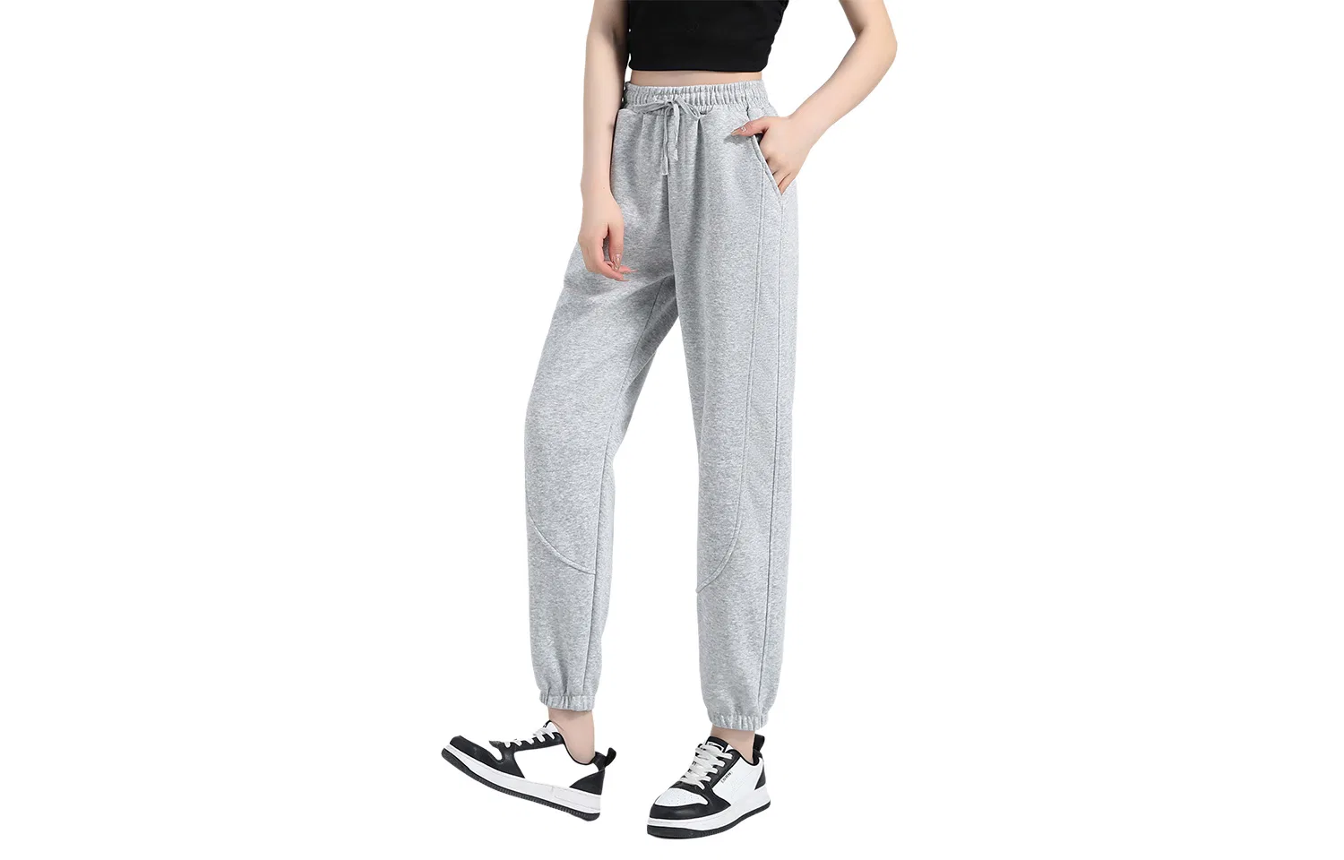 Детские повседневные штаны без пола с манжетами BALENO, Heather Gray