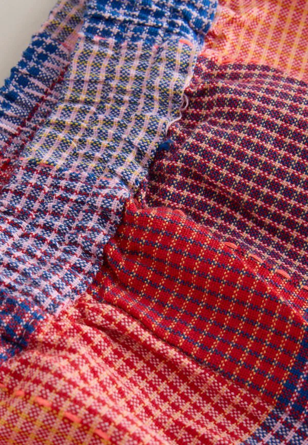 Брюки-Бочонки классического кроя без застежки Next, Bright Pink Multi Check — фото 2