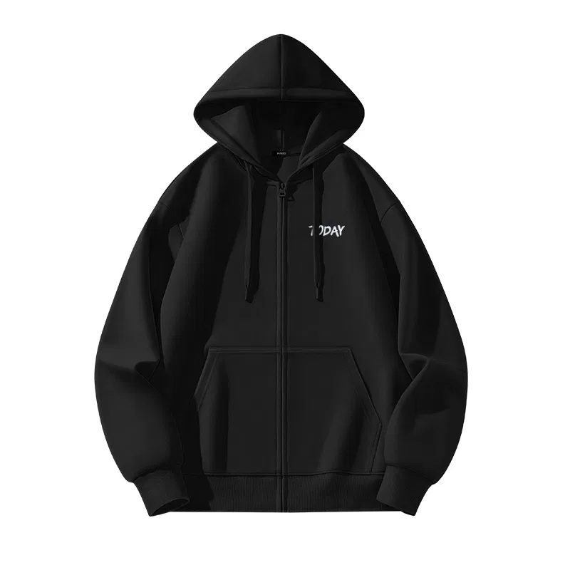 Детская куртка-худи с капюшоном Smooth Blue Graffiti Chest Logo MINISO, Black