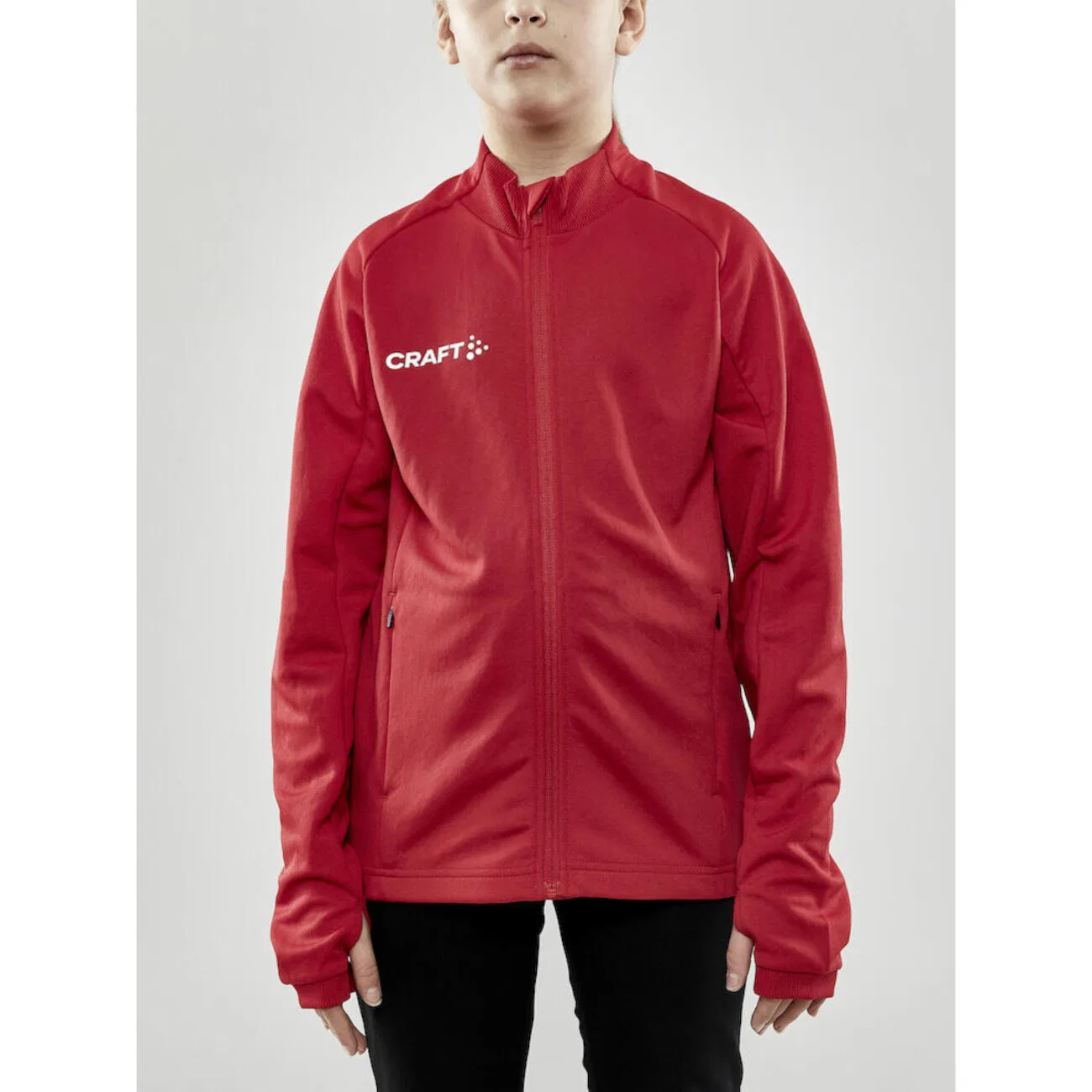 Детская тренировочная куртка Evolve Full Zip Jr Craft, Rot — фото 3