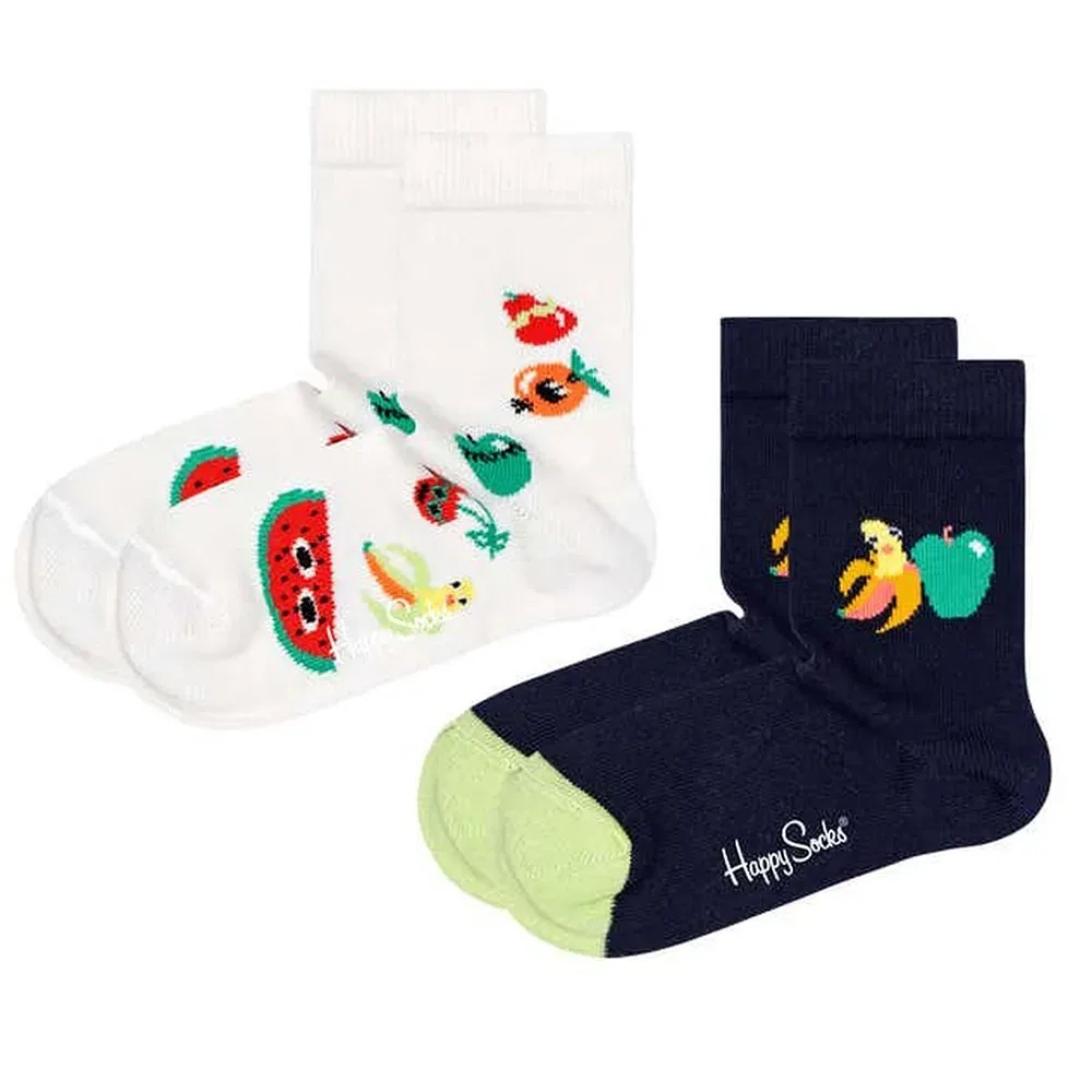 Носки Fruit Mix 2 пары Happy Socks, белый