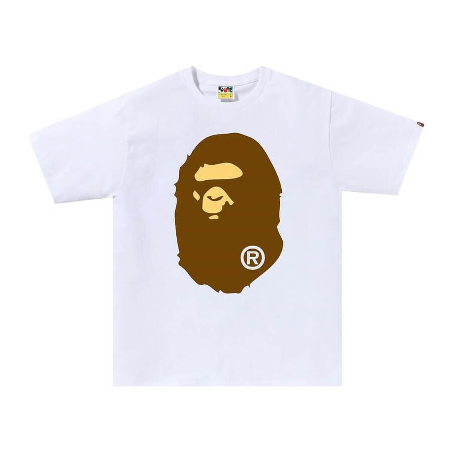 

Футболка BAPE Big Ape Head, белый