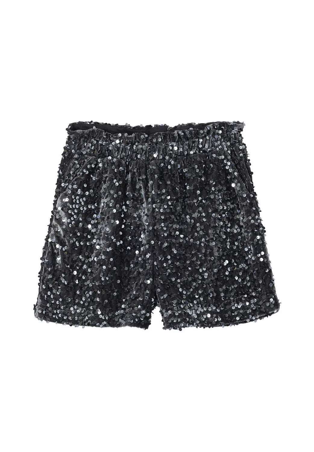 Festliche mädchen-shorts mit pailletten - шорты Vertbaudet, Silber