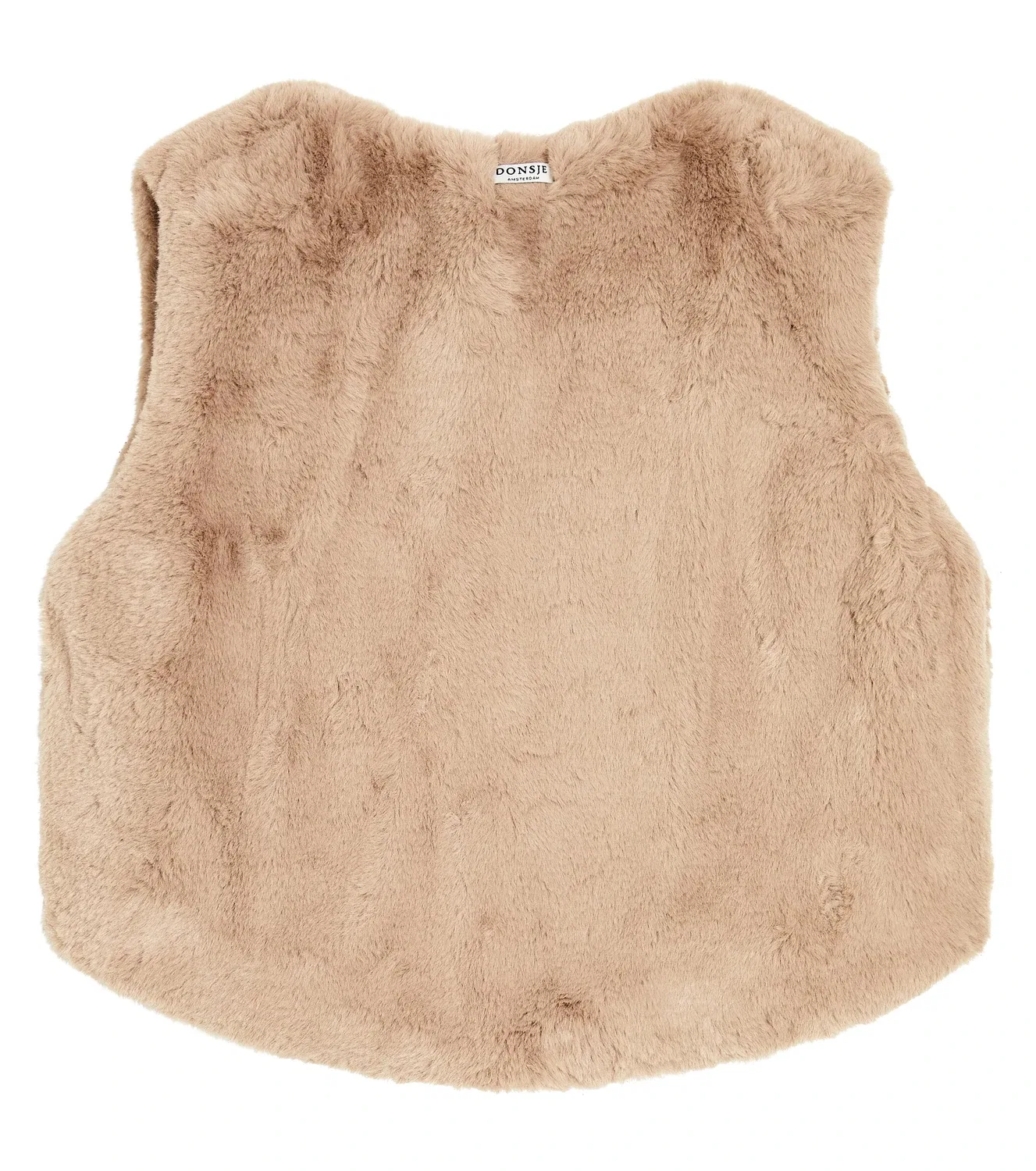 Меховая жилетка Taupe Teddy Donsje, бежевый — фото 4