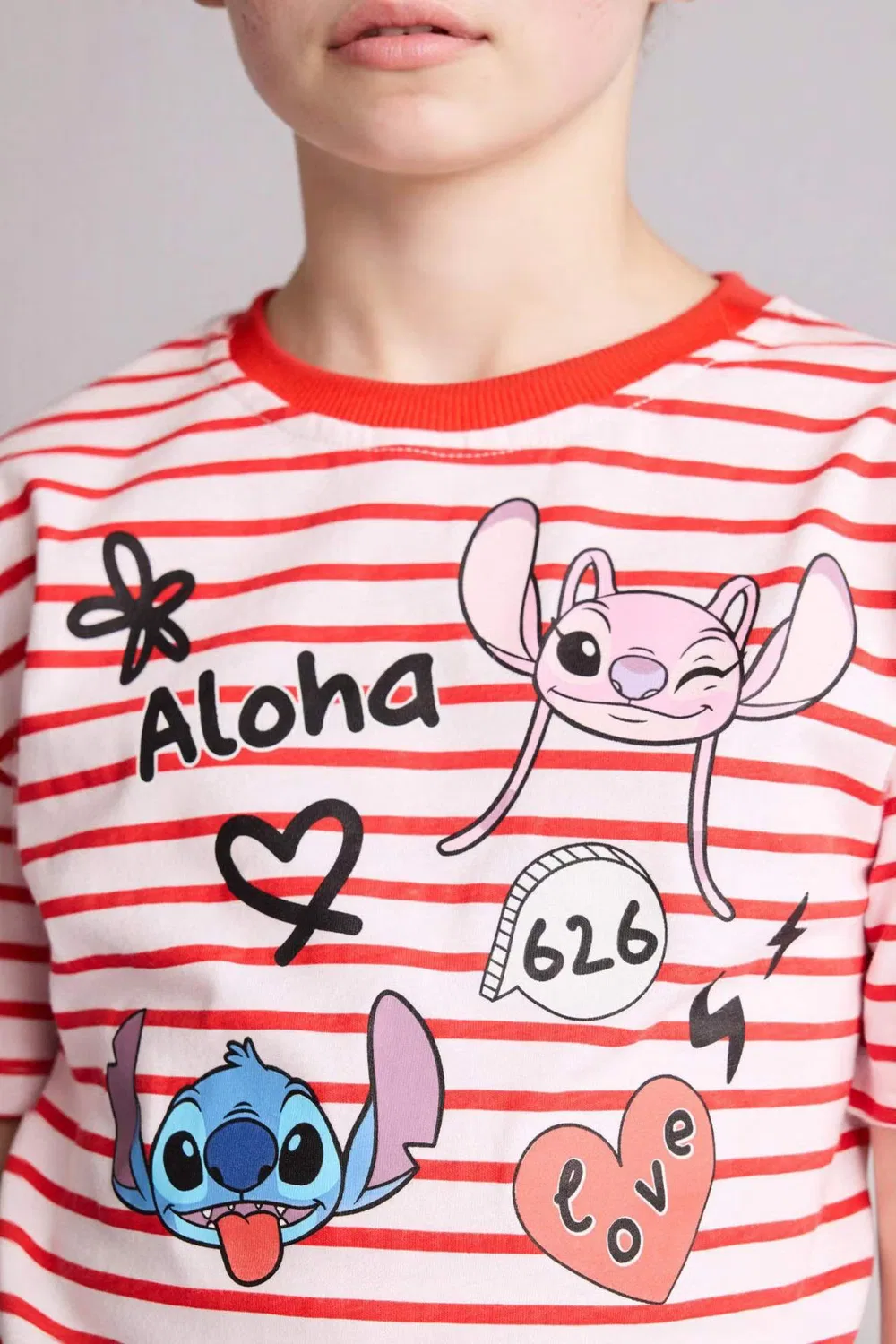 Футболка с принтом Lilo & Stitch Defacto, красный — фото 4