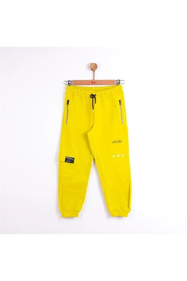 Детские спортивные штаны для мальчиков хлопковые Nk, Yellow — фото 2