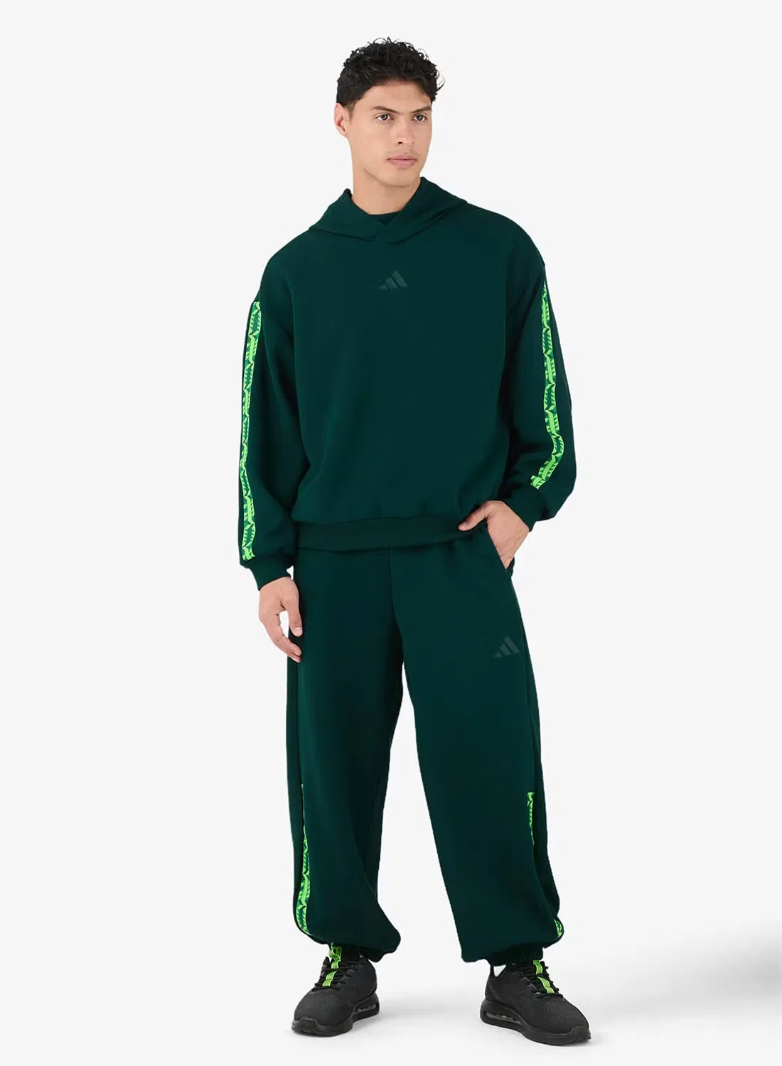 Худи Adidas, аврора-айви — фото 4