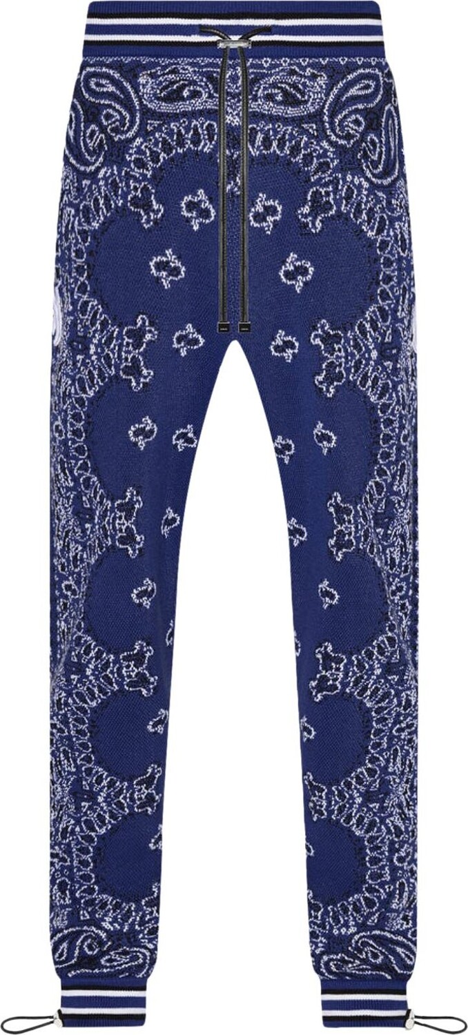 

Спортивные брюки Amiri Bandana B-Ball Sweatpants 'Blue/Black', синий
