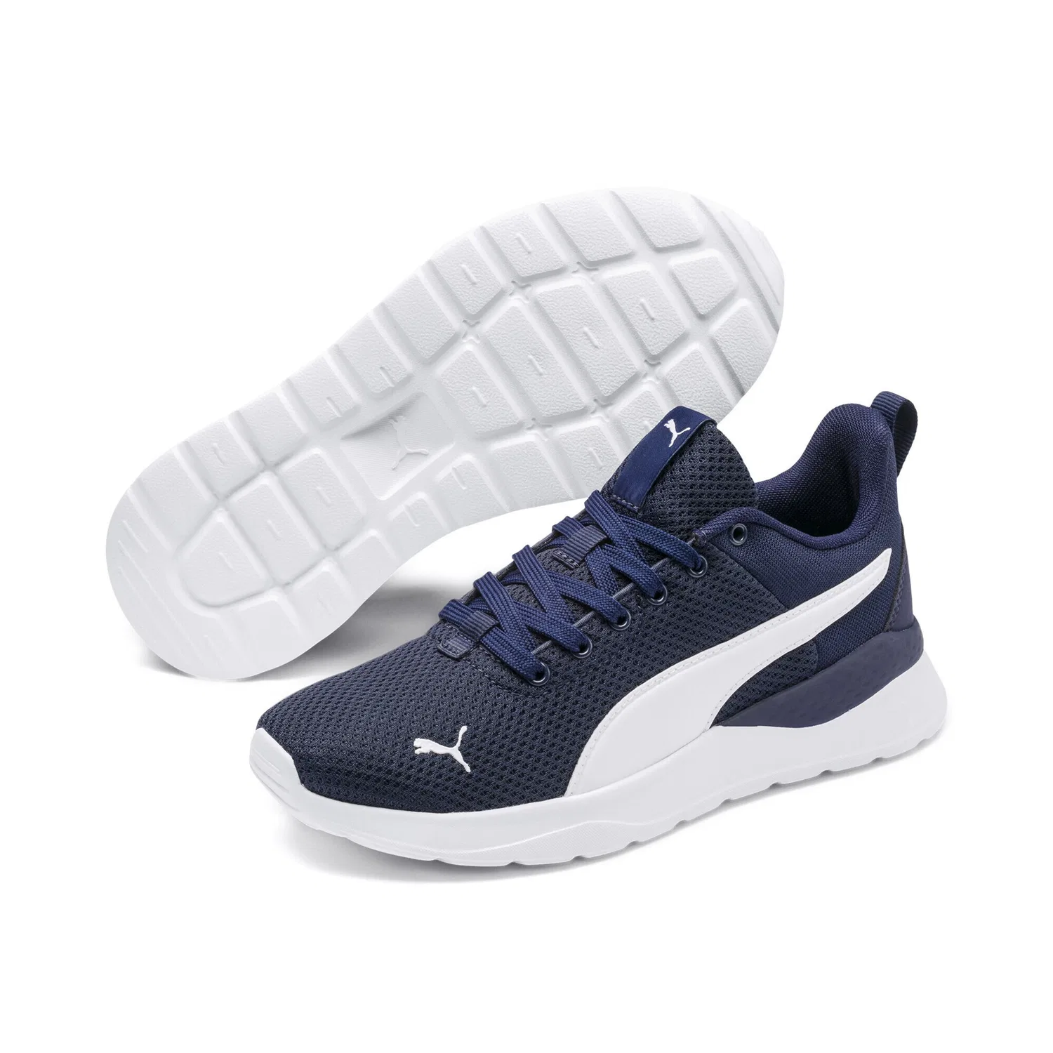 Детские кроссовки с деконструированным дизайном Anzarun Lite PUMA, Peacoat White Blue