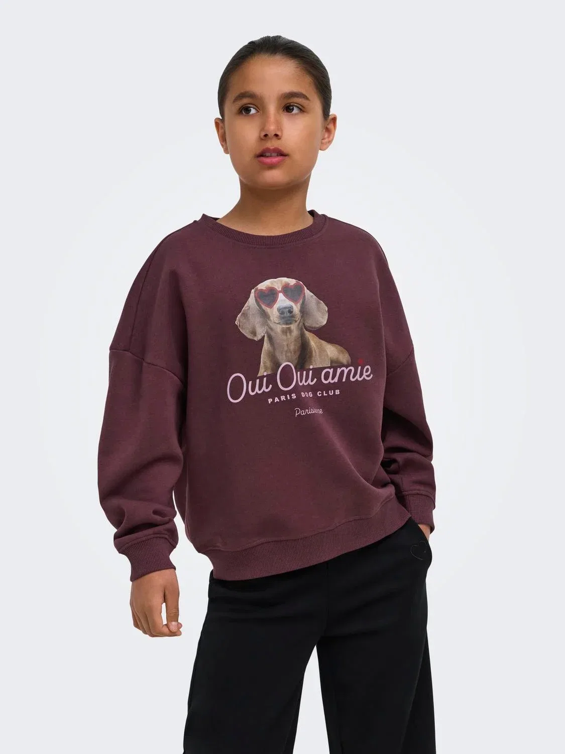 Свитшот с длинным рукавом с принтом медведя KOGBILA L/S OVZ BEAR Kids Only, коричневый — фото 4