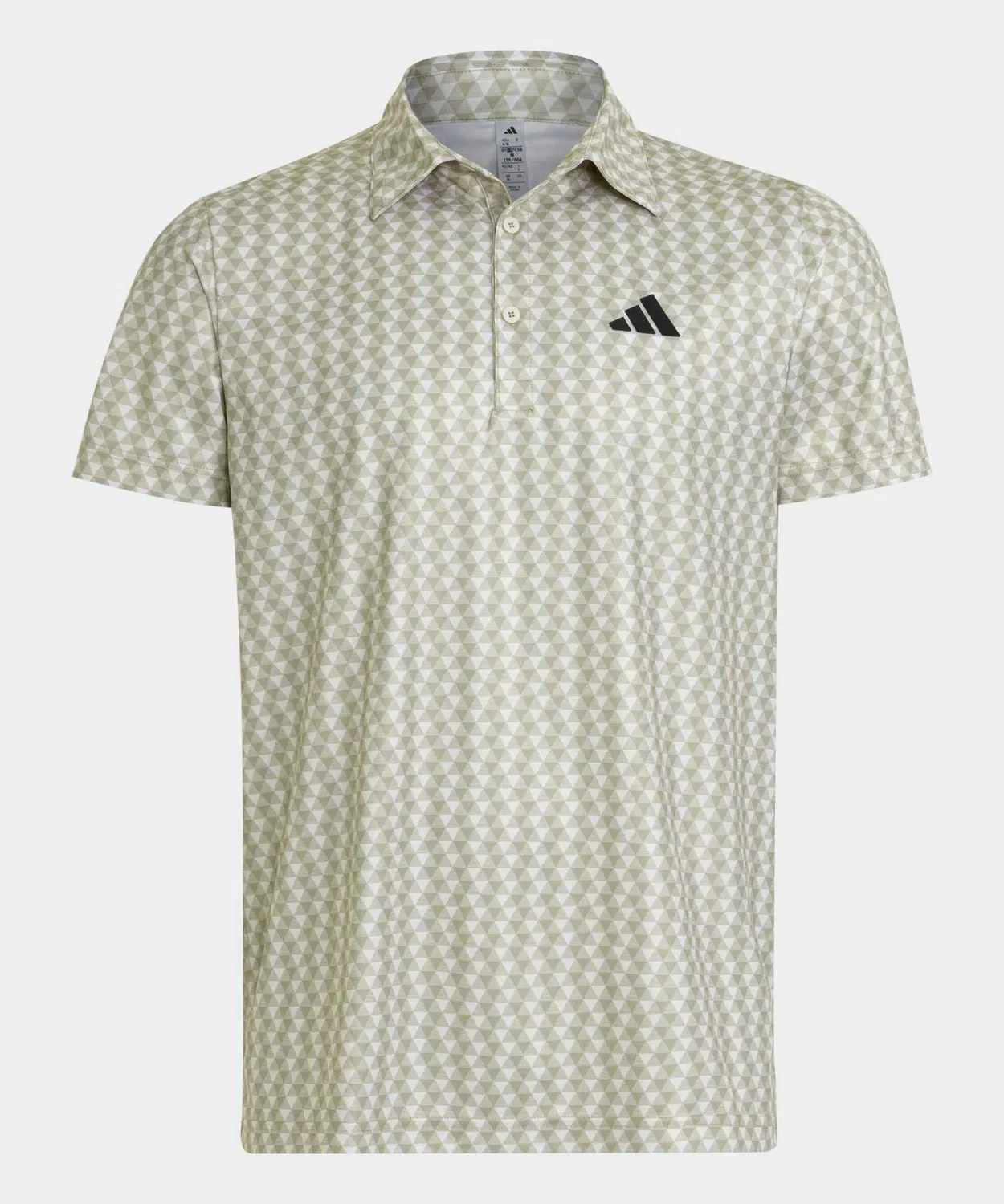 Мужская футболка-поло с геометрическим принтом Adidas Golf, Cream
