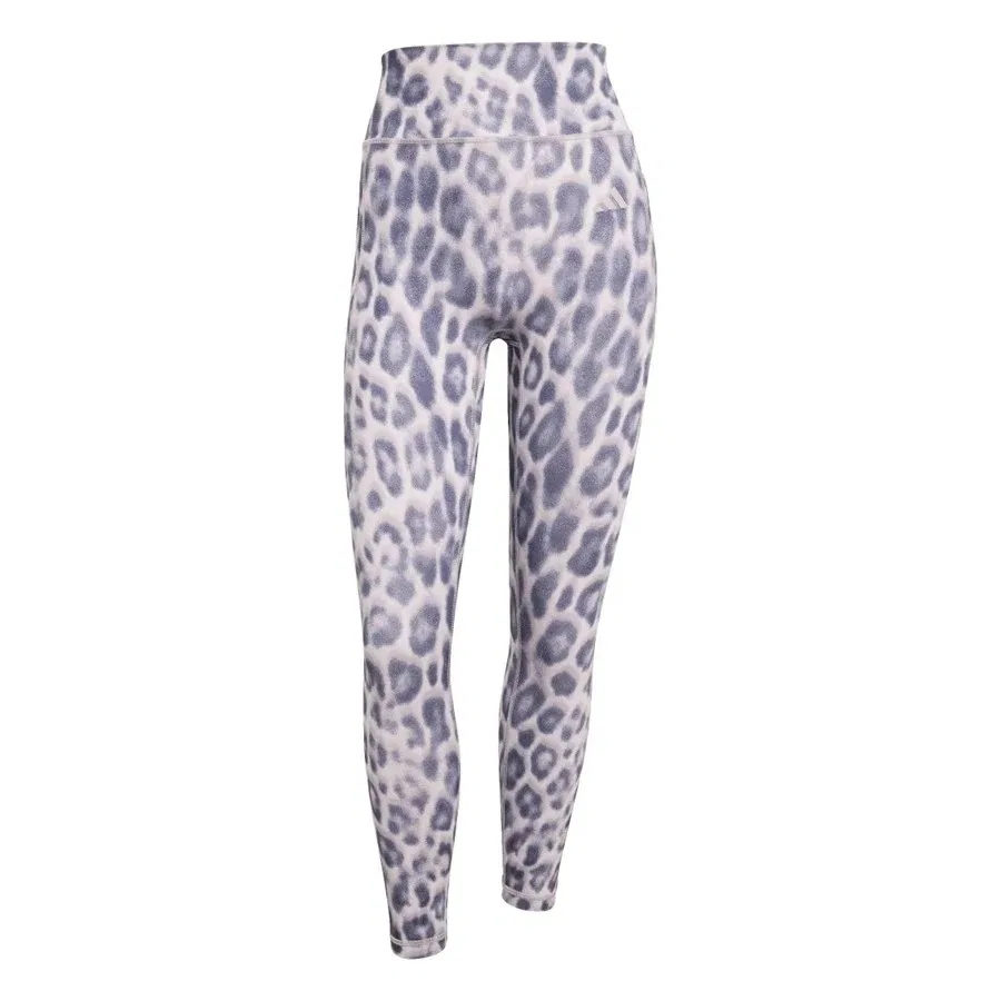 Женские спортивные леггинсы с принтом Optime Essentials Workout Leopard 7/8 adidas, Фиолетовый