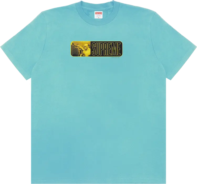 

Футболка Supreme Miles Davis Tee 'Light Teal', бирюзовый, Зеленый, Футболка Supreme Miles Davis Tee 'Light Teal', бирюзовый