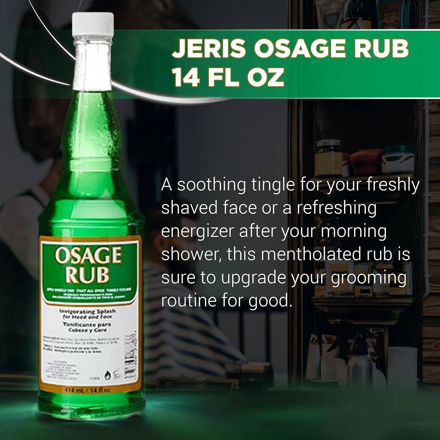 Освежающий лосьон Clubman Osage Rub для лица и кожи головы, 414 мл Clubman — фото 3