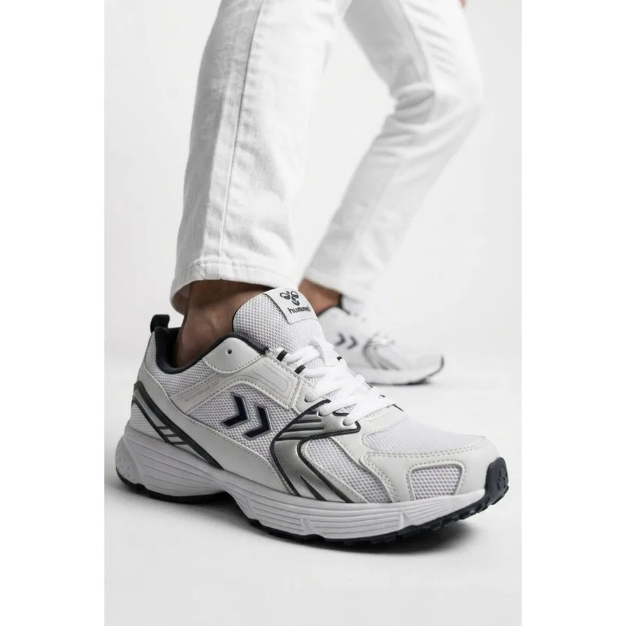 Детские кроссовки с дышащей сеткой на легкой подошве Hml Performance 930 Hummel, Белый/Темно-синий — фото 3