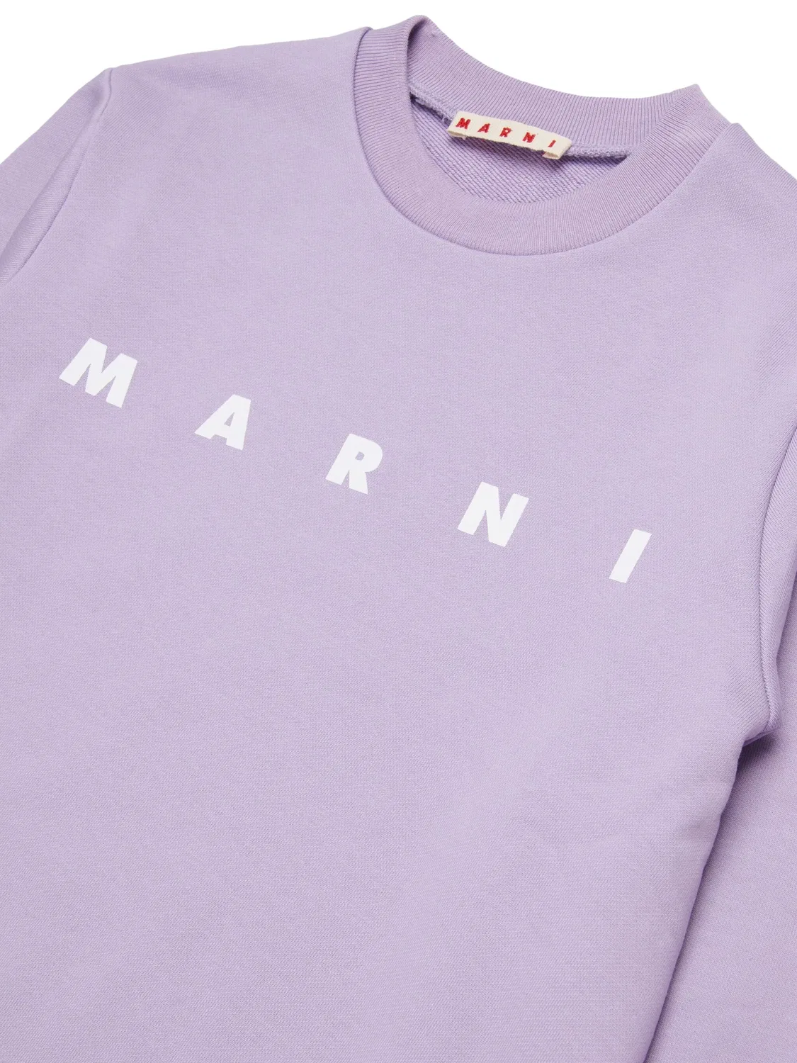 Свитшот с принтом логотипа Marni, фиолетовый — фото 2