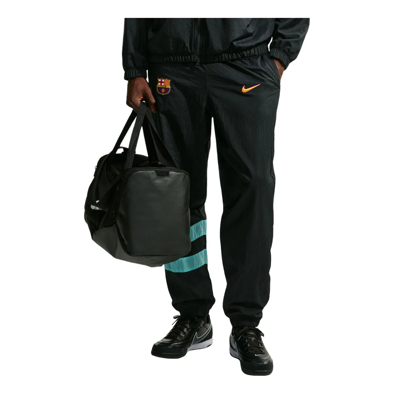 Мужские брюки FC Barcelona Third Repel i96 Track Pants 'Black Green Frost University Gold' Nike, Black/Green Frost/University Gold