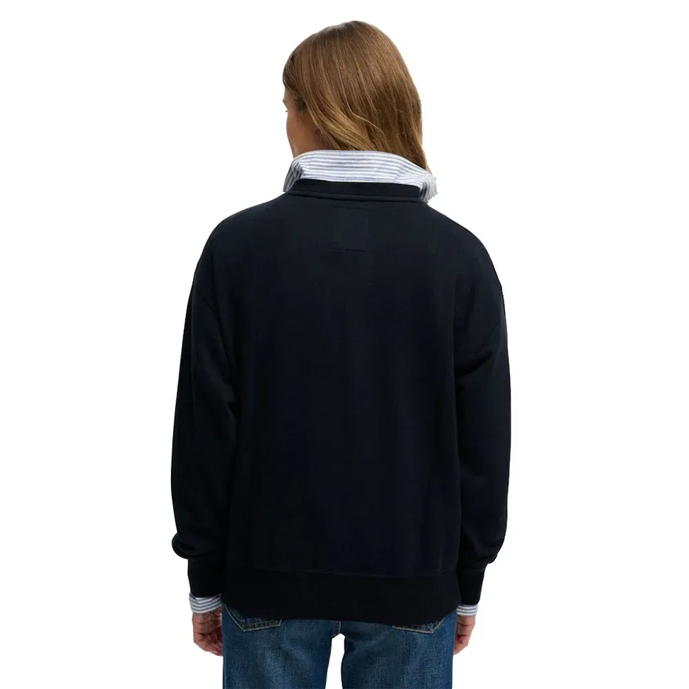 Свитшот свободного кроя Crest Loose Crew Superdry, черный — фото 2