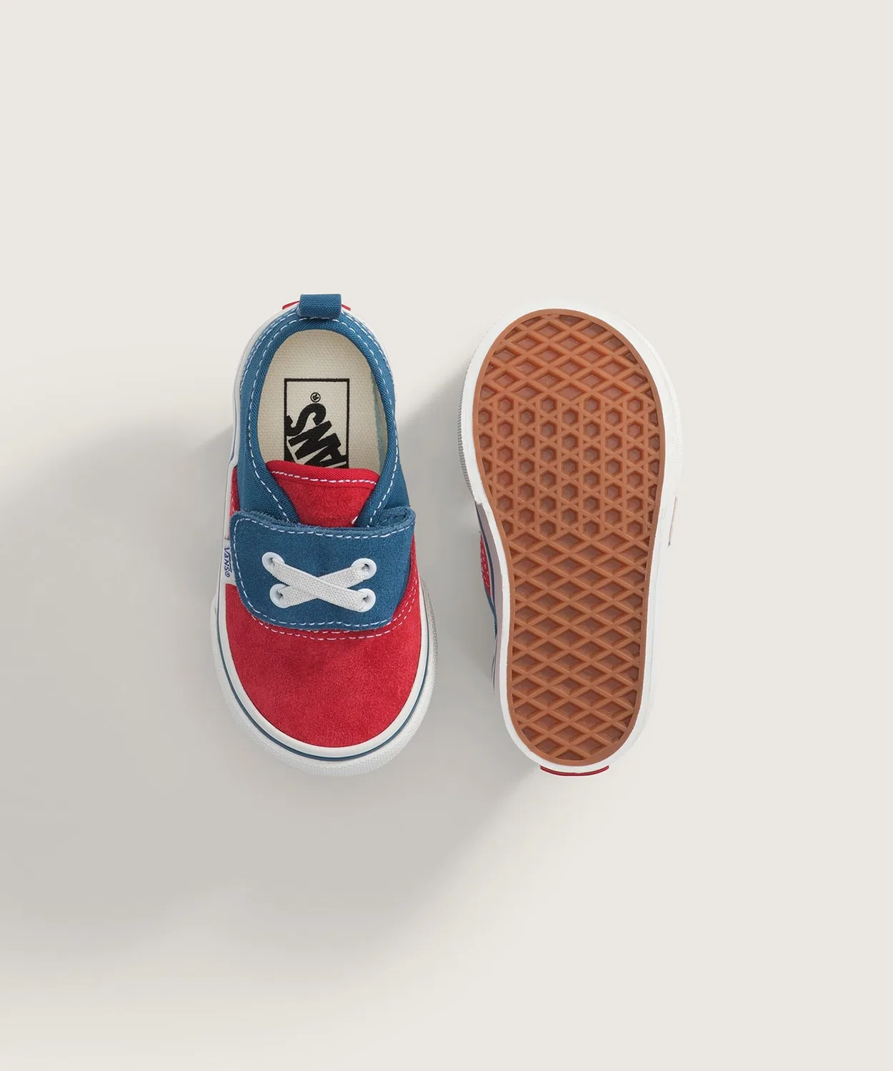 Детские кеды из канваса с принтом, модель Authentic Elastic V VANS, Red — фото 3