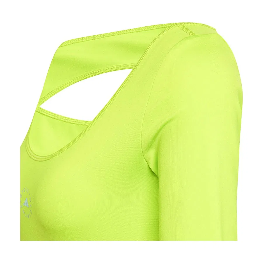 Женская футболка с коротким рукавом aSMC CROP adidas, Зеленый — фото 4
