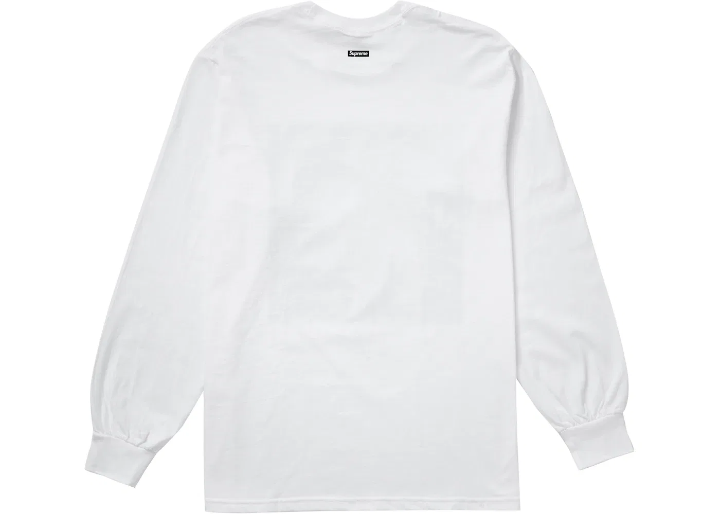 Мужская футболка с длинным рукавом Supreme L/S Tee, White — фото 2