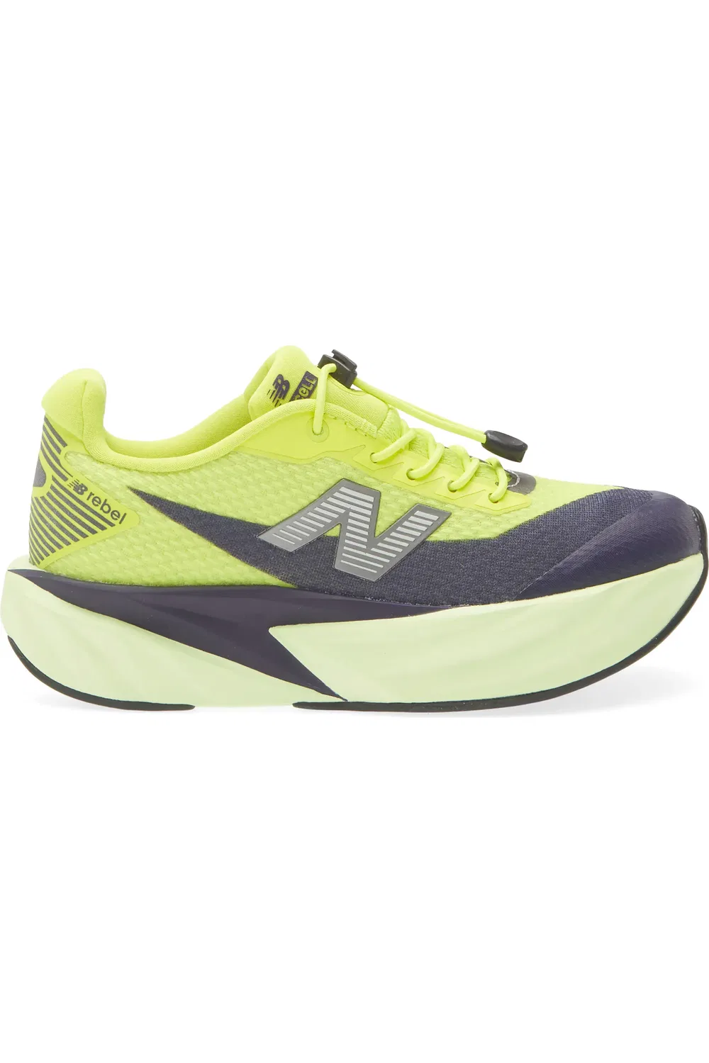 Детские кроссовки повседневные FuelCell Rebel New Balance, Alkaline Green/Boysenberry — фото 3