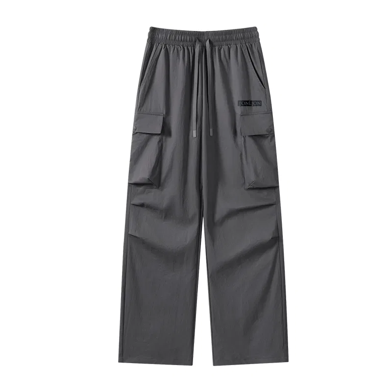 Детские карго брюки из серии Mountain Series Retro Lazy, Tonlion, Черный — фото 3