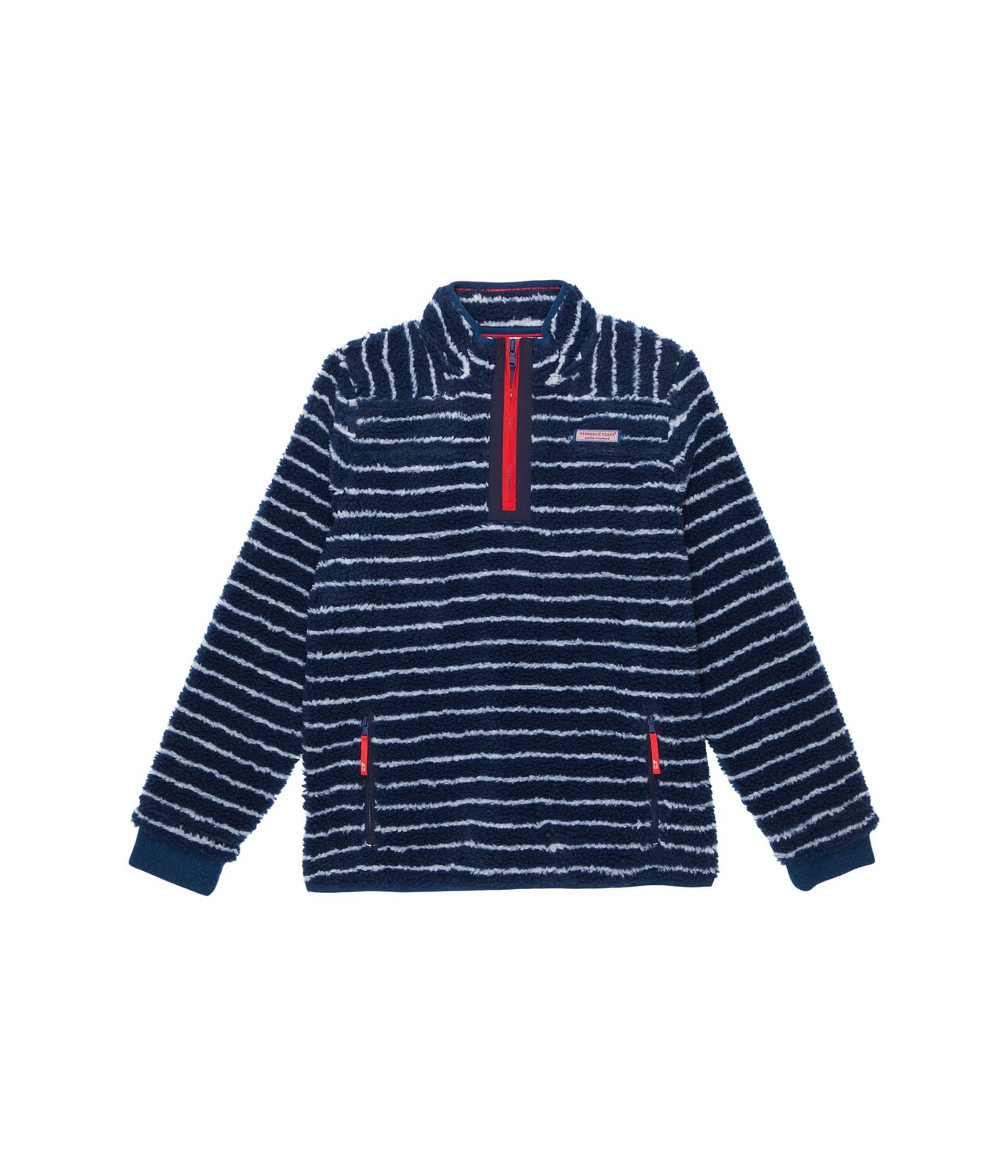 

Худи Vineyard Vines Kids, Break Stripe Sherpa Supershep