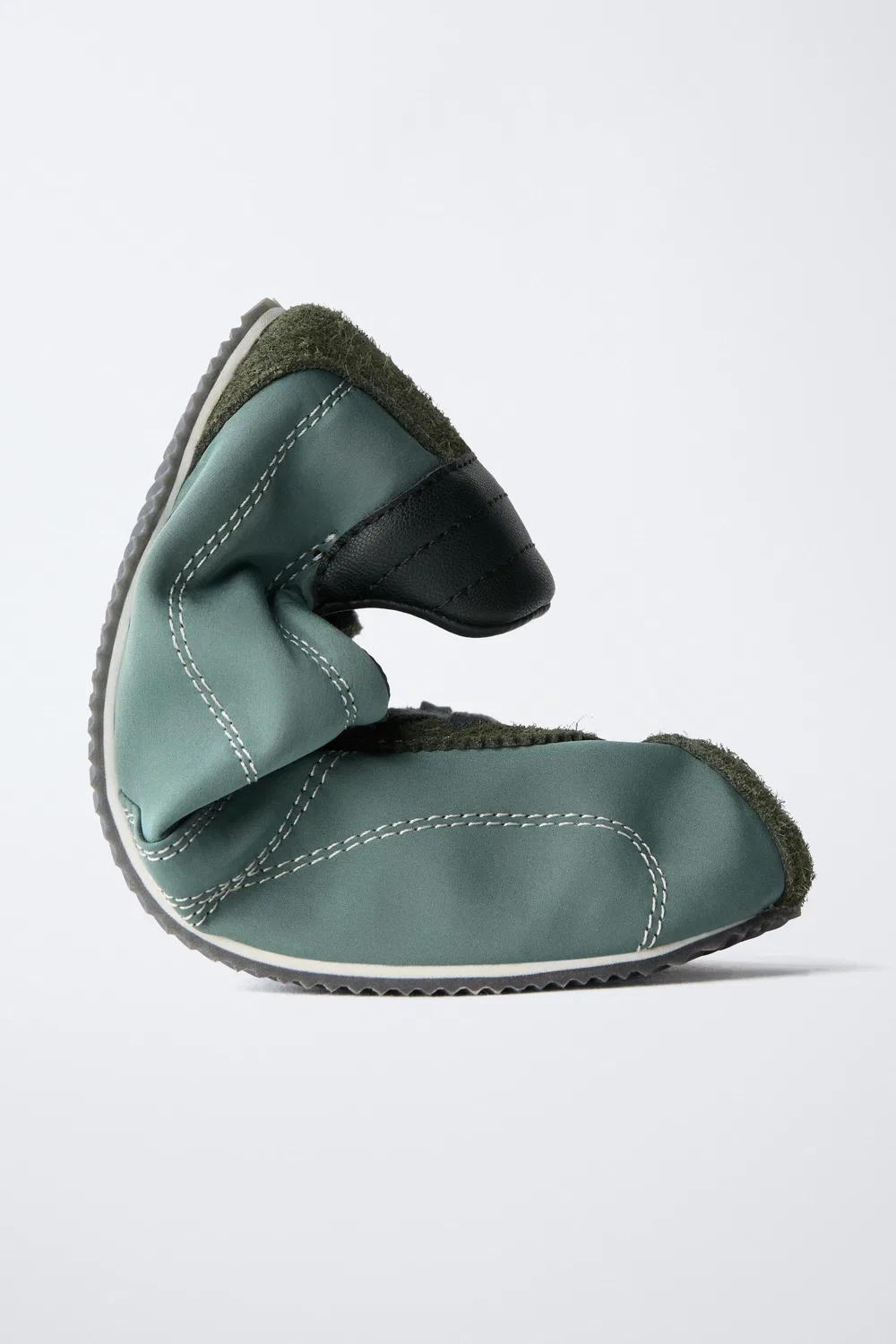 Кроссовки с тонкой подошвой ZARA, Petrol Blue — фото 3