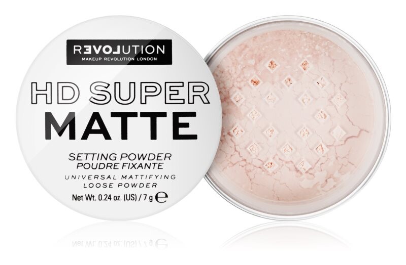 

Фиксирующая пудра с матовым финишем Revolution Relove HD Super Matte, оттенок Transparent 7 г