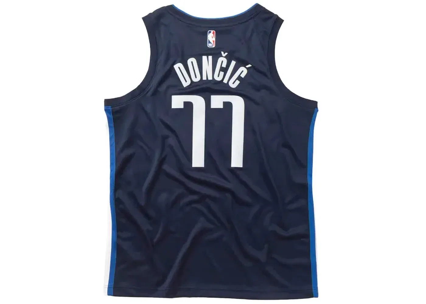 Мужская баскетбольная джерси с принтом Nike Jersey, Black/Navy Blue/White — фото 2