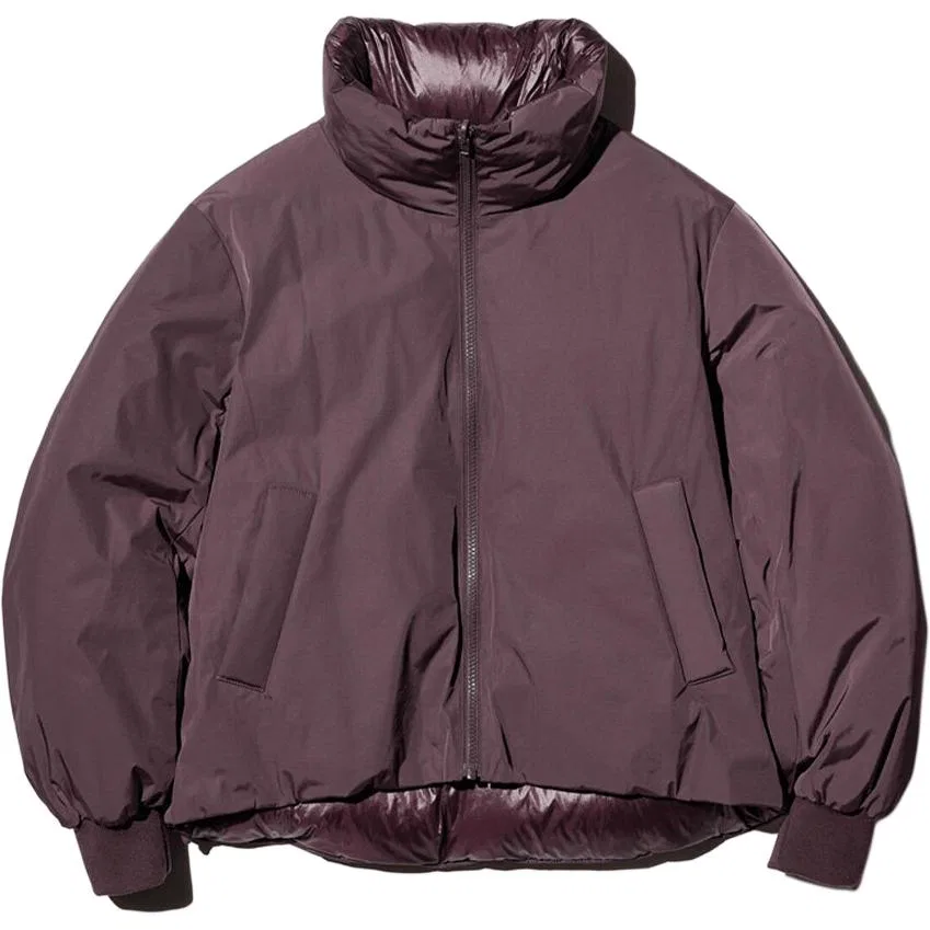 Утепленный пуховик с воротником-стойкой Dark Red UNIQLO, Dark Red