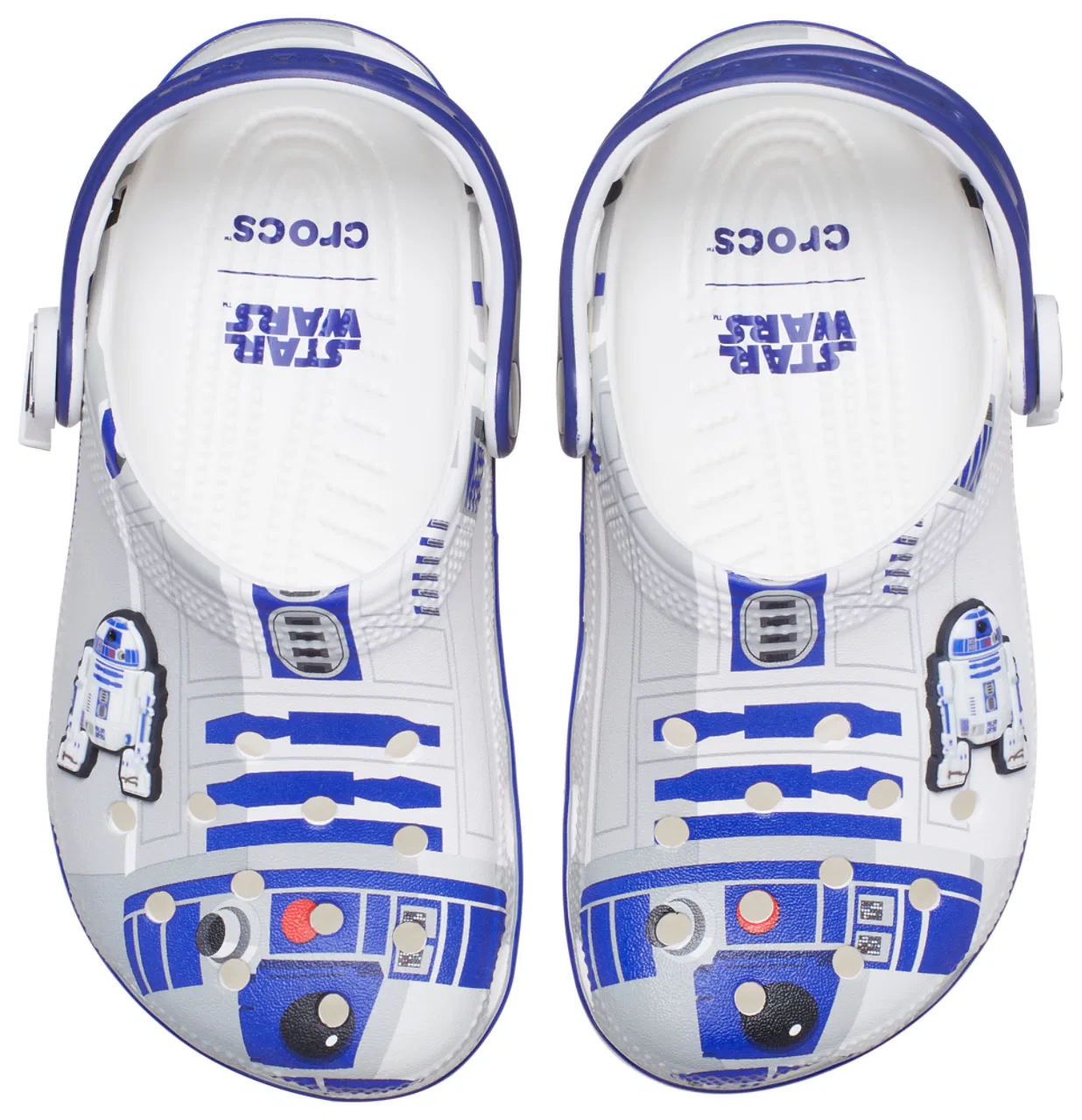 Сабо для мальчиков Star Wars R2D2 Classic Crocs, серый/синий — фото 4